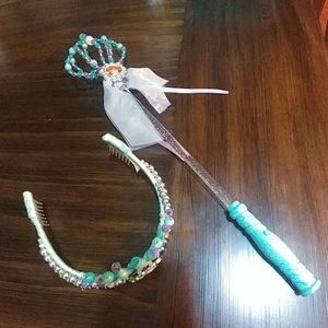 Disney Resort Ariel's light up want and crown set